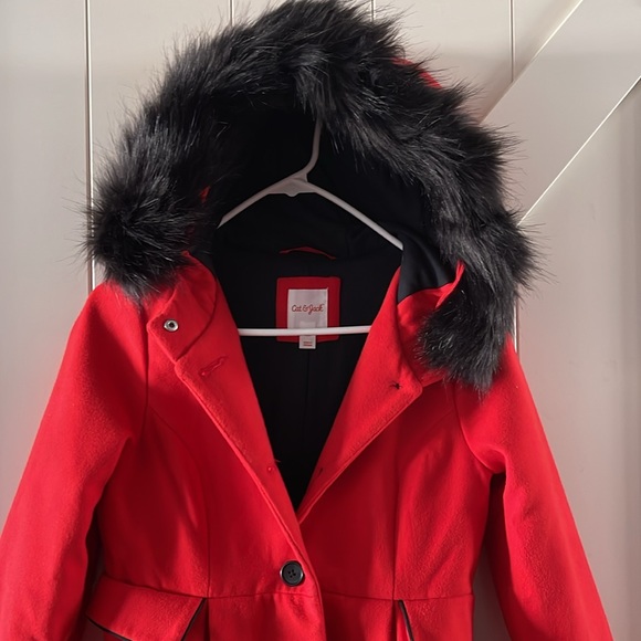 Cat & Jack Girls Button Down Coat - Picture 2 of 7